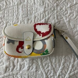 Colorful Canvas Wristlet